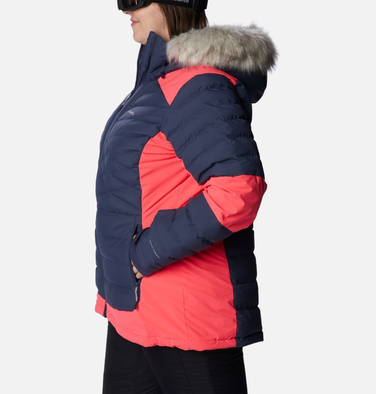 Thumbnail: Women's Bird Mountain Omni-Heat Infinity Insulated Jacket - Plus Size, Color: Nocturnal, Neon Sunrise, image 3
