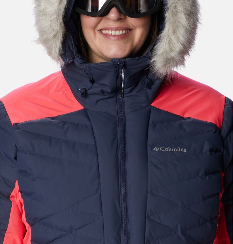 Thumbnail: Women's Bird Mountain Omni-Heat Infinity Insulated Jacket - Plus Size, Color: Nocturnal, Neon Sunrise, image 4