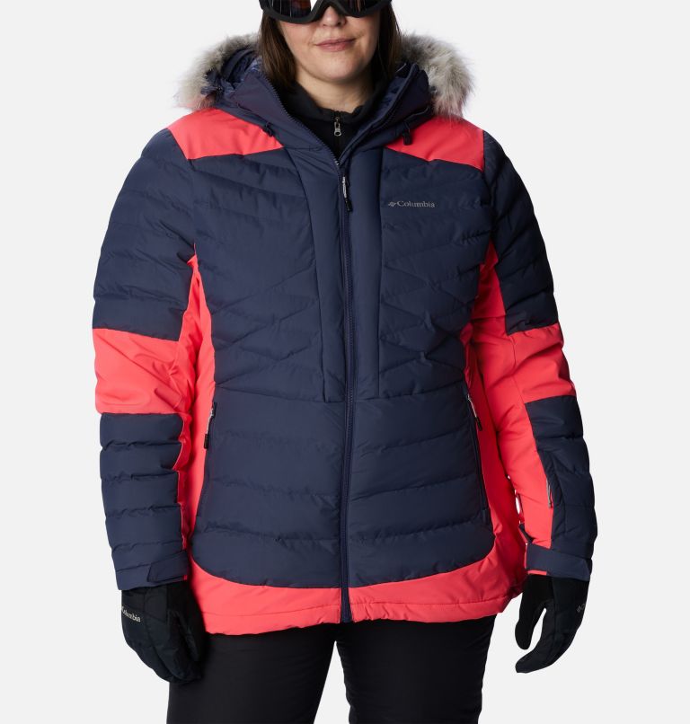 Thumbnail: Women's Bird Mountain Omni-Heat Infinity Insulated Jacket - Plus Size, Color: Nocturnal, Neon Sunrise, image 1