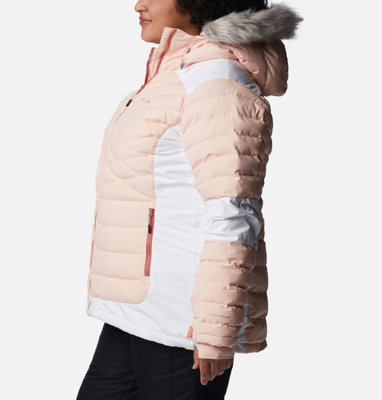 Thumbnail: Women's Bird Mountain Omni-Heat Infinity Insulated Jacket - Plus Size, Color: Peach Blossom, White, image 3