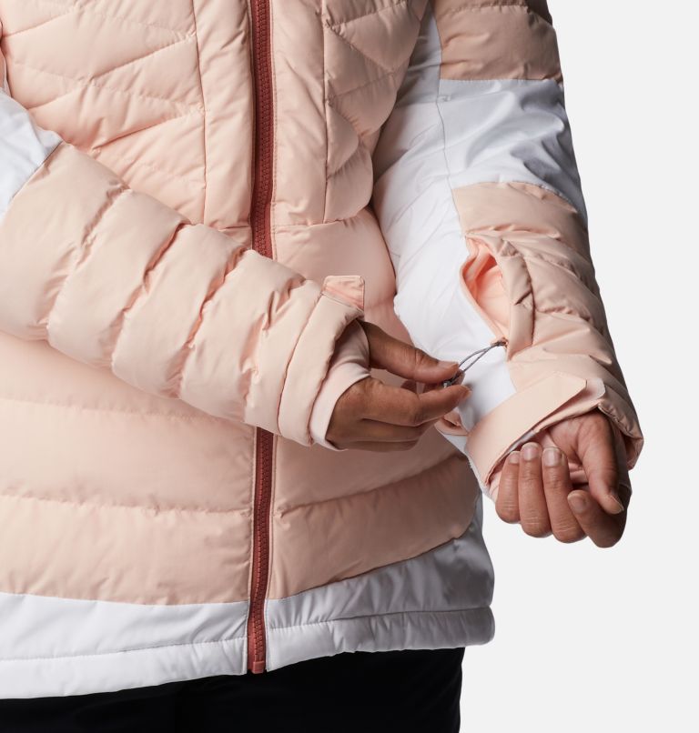 Thumbnail: Women's Bird Mountain Omni-Heat Infinity Insulated Jacket - Plus Size, Color: Peach Blossom, White, image 8