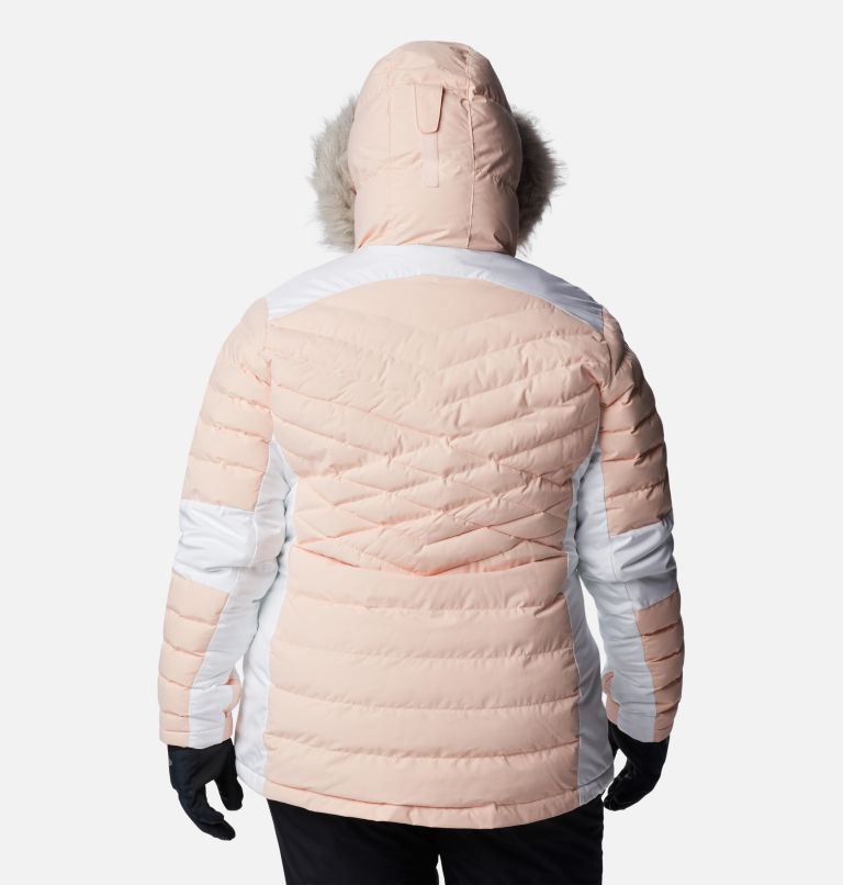 Women's Bird Mountain Omni-Heat Infinity Insulated Jacket - Plus Size, Color: Peach Blossom, White, image 2