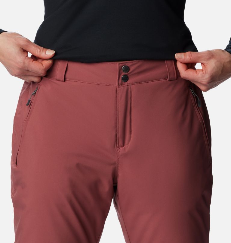 Women's Shafer Canyon Insulated Ski Pants, Color: Beetroot, image 4