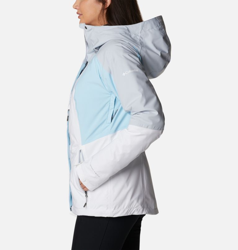 Glacier View Insulated Jacket | 100 | XS, Color: White, Spring Blue, Cirrus Grey, image 3