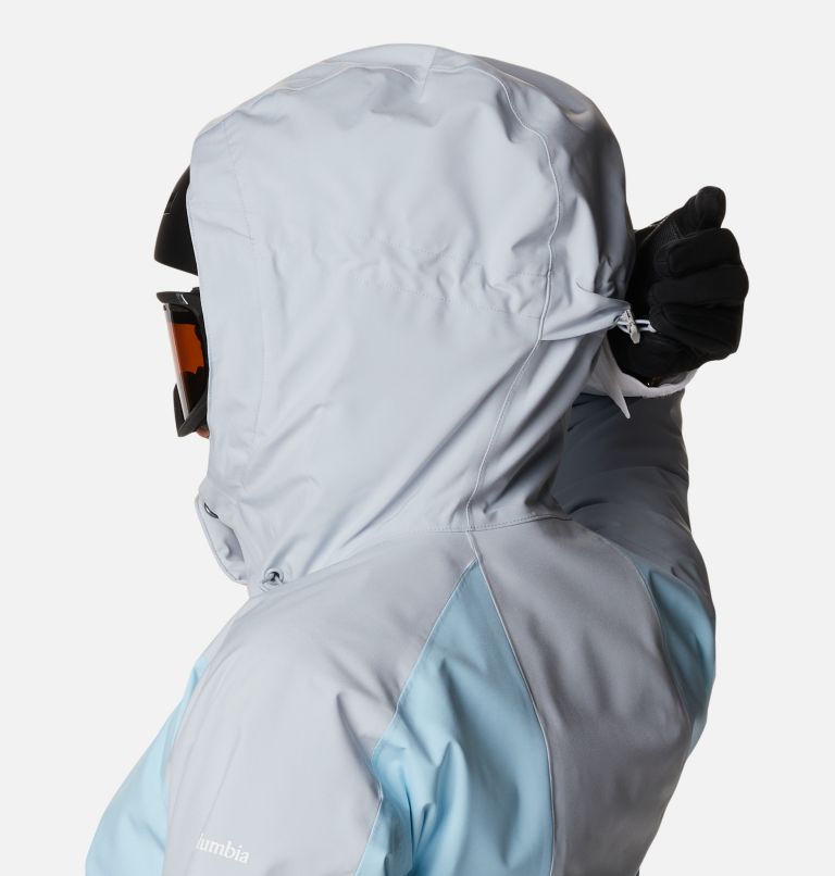 Glacier View Insulated Jacket | 100 | XS, Color: White, Spring Blue, Cirrus Grey, image 6