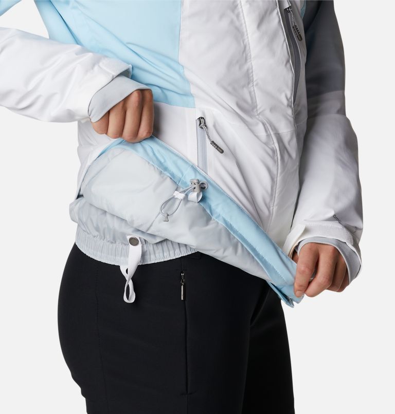 Glacier View Insulated Jacket | 100 | XS, Color: White, Spring Blue, Cirrus Grey, image 10