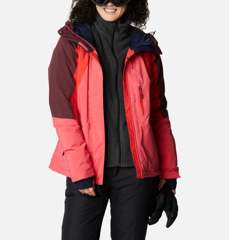 Glacier View Insulated Jacket | 673 | L, Color: Bright Geranium, Bold Orange, Malbec, image 12