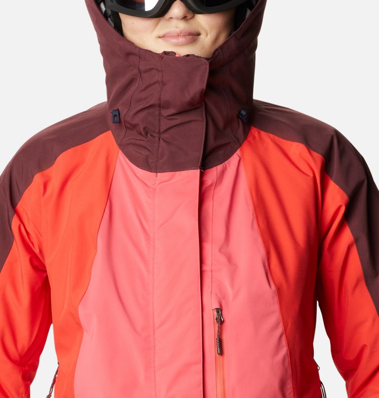 Glacier View Insulated Jacket | 673 | L, Color: Bright Geranium, Bold Orange, Malbec, image 4