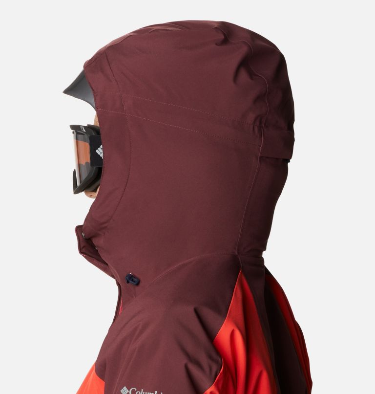 Glacier View Insulated Jacket | 673 | L, Color: Bright Geranium, Bold Orange, Malbec, image 6