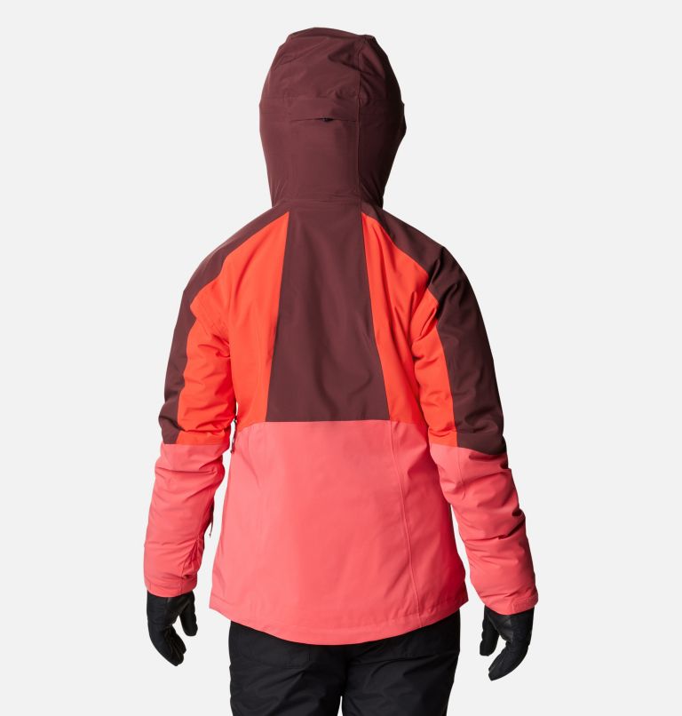 Glacier View Insulated Jacket | 673 | L, Color: Bright Geranium, Bold Orange, Malbec, image 2