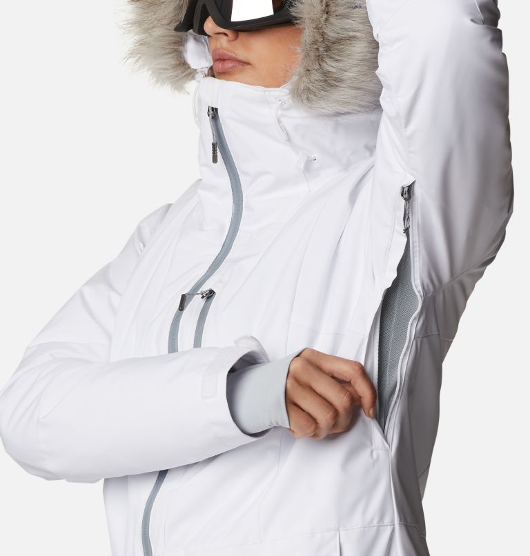North face white ski jacket sale