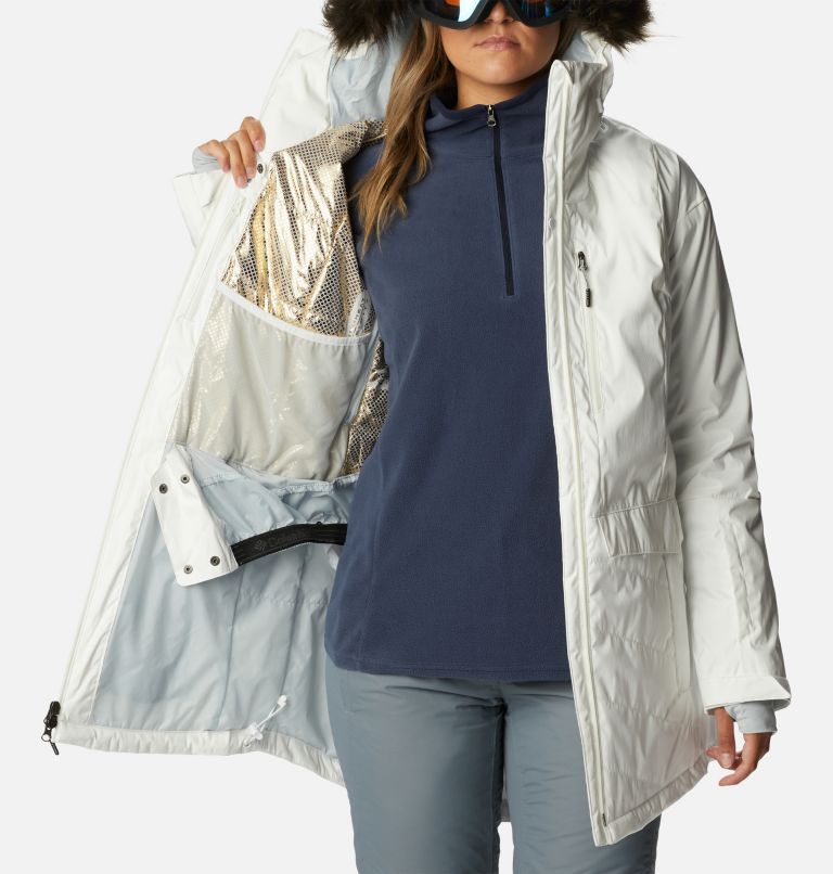 Women's Mount Bindo II Omni-Heat Infinity Insulated Jacket, Color: White Sheen, image 5