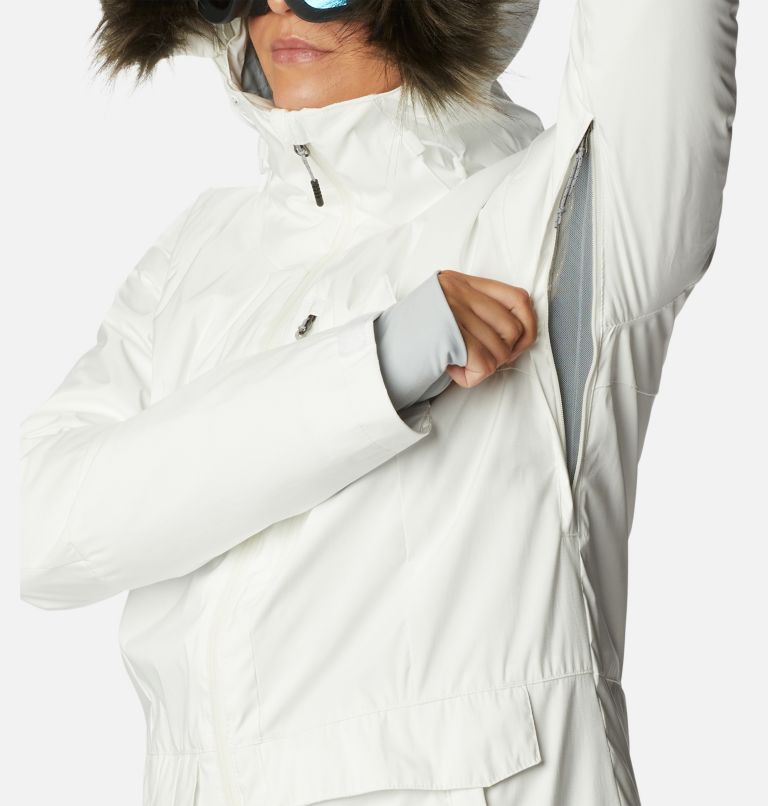 Veste de Ski Imperméable Mount Bindo II Femme, Color: White Sheen, image 8