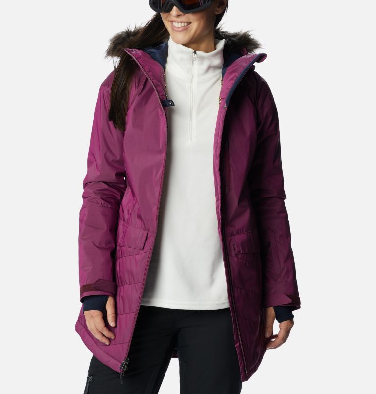 Thumbnail: Manteau isolé Mount Bindo II pour femme, Color: Marionberry Sheen, image 13