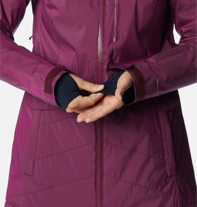 Thumbnail: Manteau isolé Mount Bindo II pour femme, Color: Marionberry Sheen, image 10