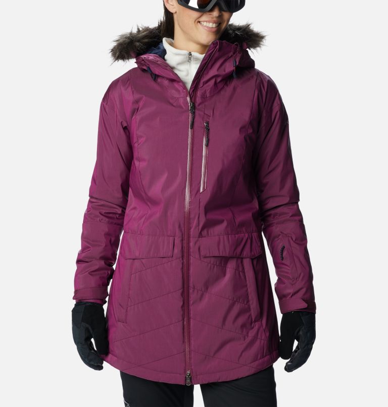 Thumbnail: Manteau isolé Mount Bindo II pour femme, Color: Marionberry Sheen, image 1