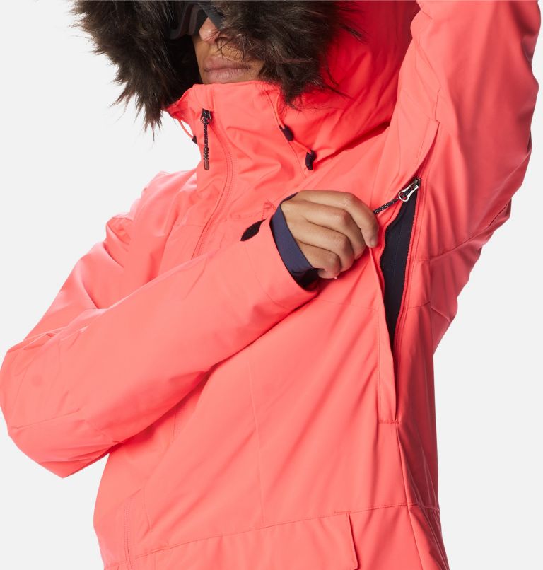 Thumbnail: Veste de Ski Imperméable Mount Bindo II Femme, Color: Neon Sunrise, image 8