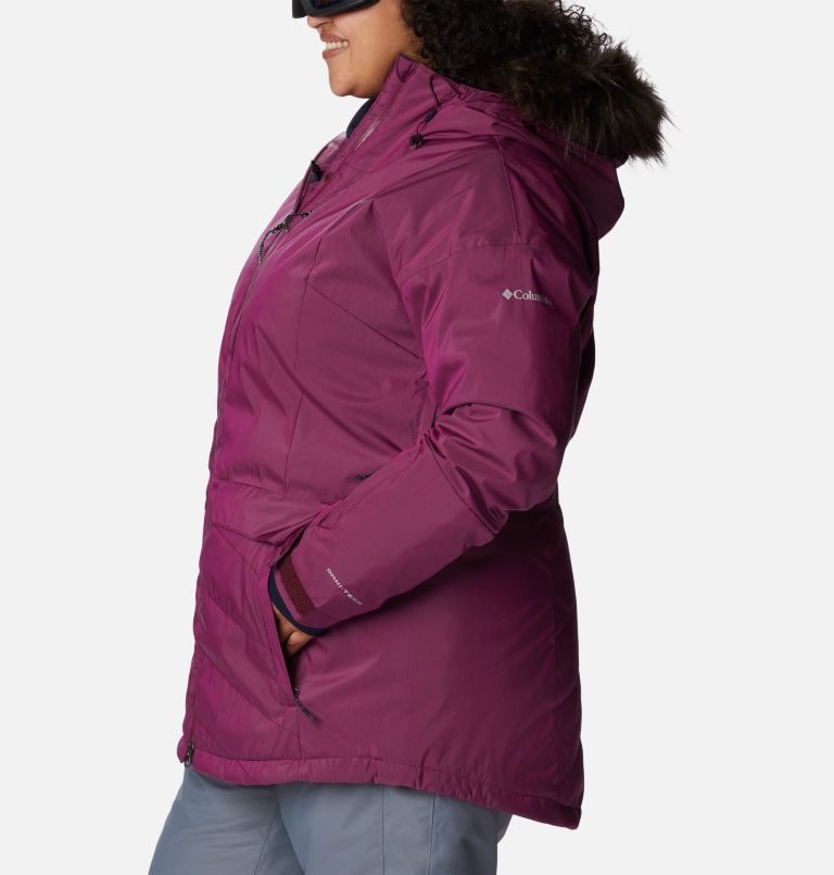 Thumbnail: Women's Mount Bindo II Omni-Heat Infinity Insulated Jacket - Plus Size, Color: Marionberry Sheen, image 3