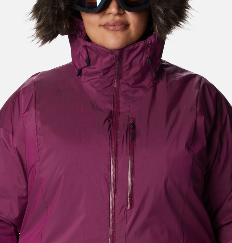 Thumbnail: Women's Mount Bindo II Omni-Heat Infinity Insulated Jacket - Plus Size, Color: Marionberry Sheen, image 4