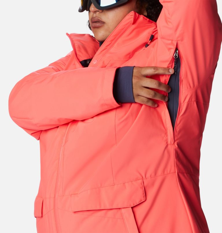Thumbnail: Women's Mount Bindo II Omni-Heat Infinity Insulated Jacket - Plus Size, Color: Neon Sunrise, image 8