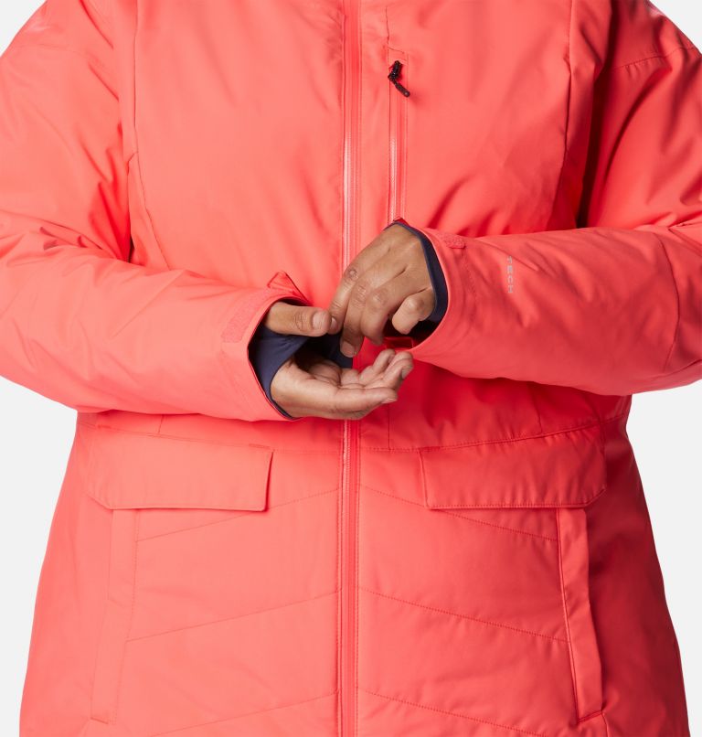 Thumbnail: Women's Mount Bindo II Omni-Heat Infinity Insulated Jacket - Plus Size, Color: Neon Sunrise, image 10