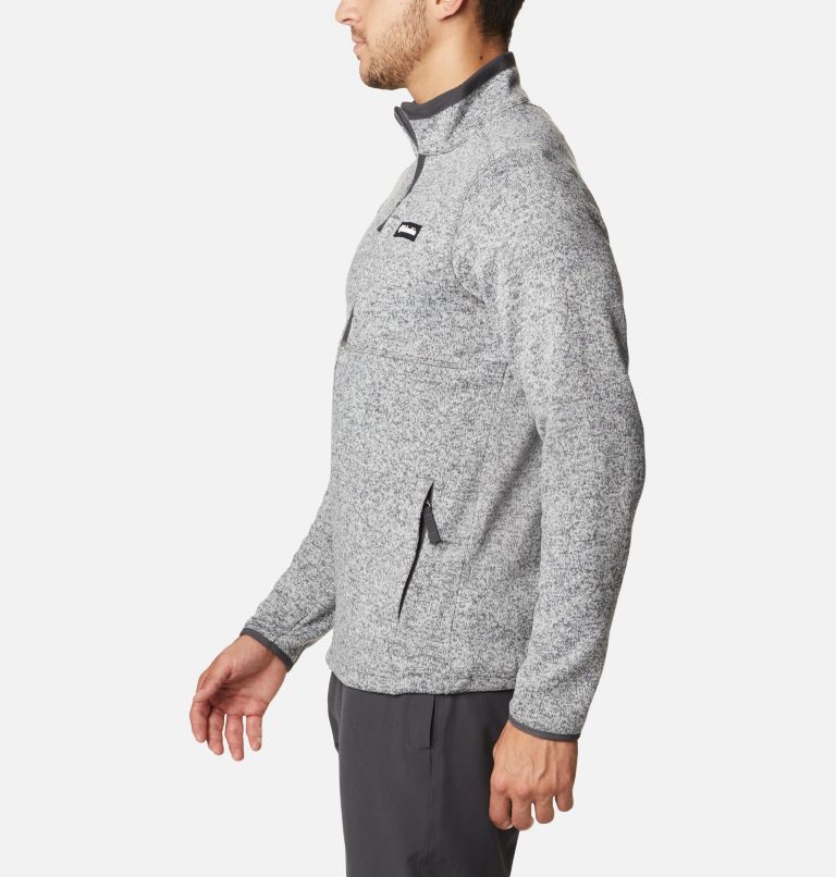 Men's Sweater Weather Fleece Full Zip Jacket, Color: City Grey Heather, image 3