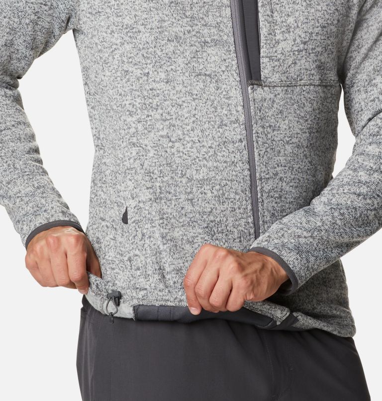 Men's Sweater Weather Fleece Full Zip, Color: City Grey Heather, image 6
