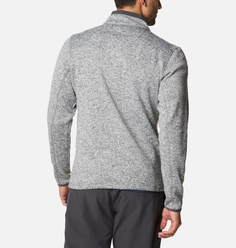 Men's Sweater Weather Fleece Full Zip Jacket, Color: City Grey Heather, image 2