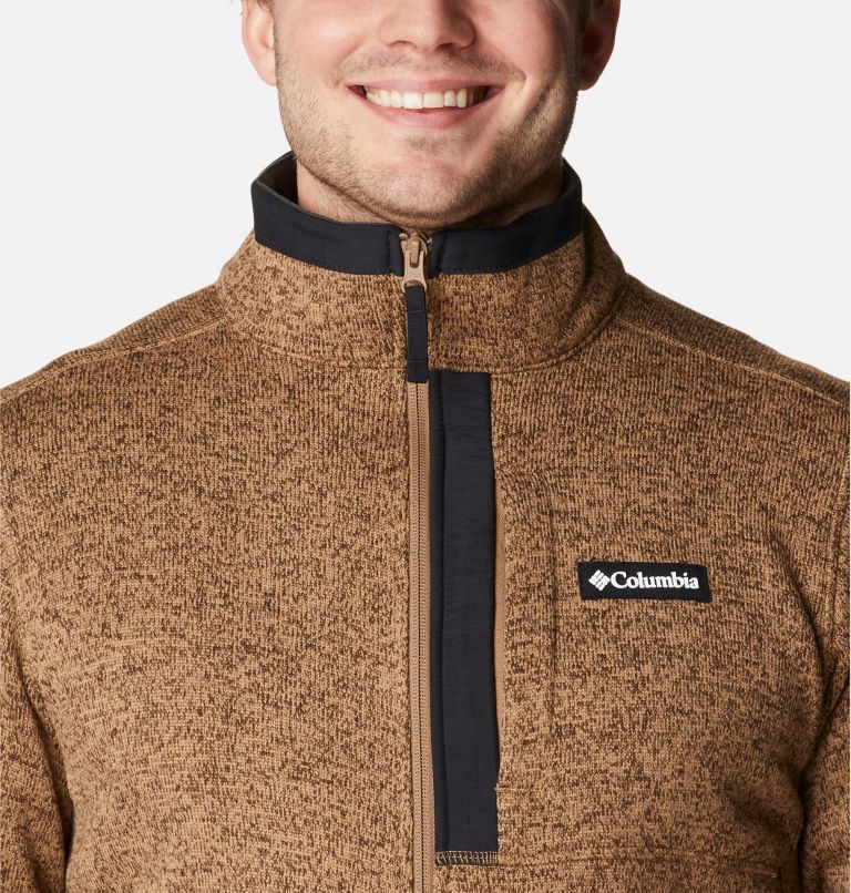 Men's Sweater Weather Fleece Full Zip Jacket, Color: Delta Heather, image 4