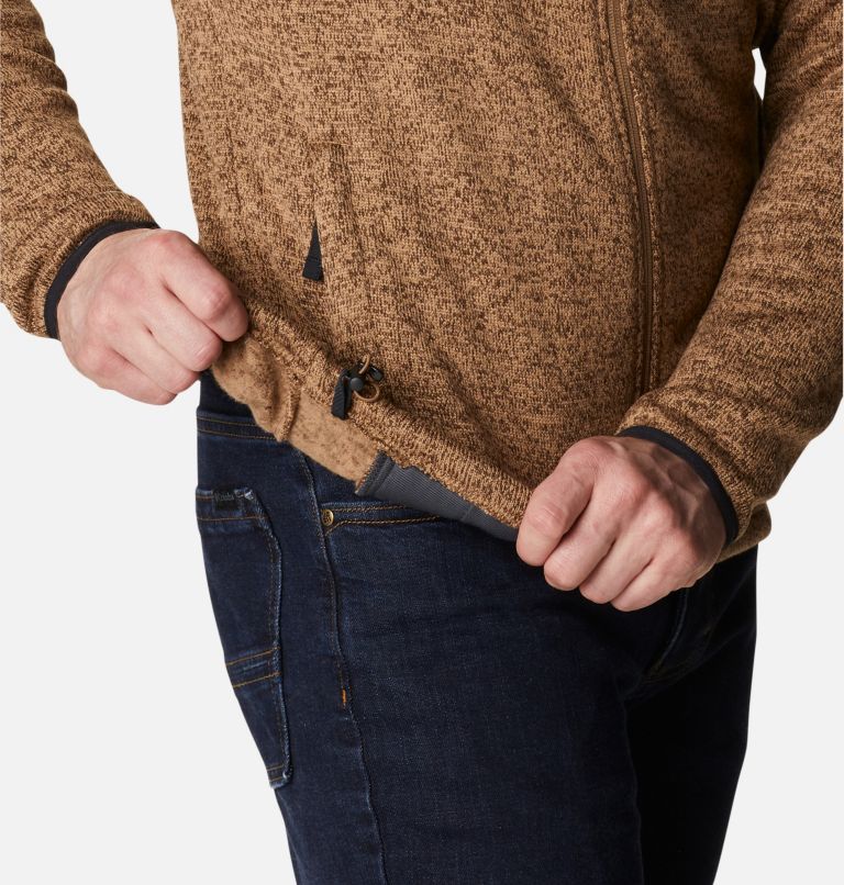 Men's Sweater Weather Fleece Jacket, Color: Delta Heather, image 6