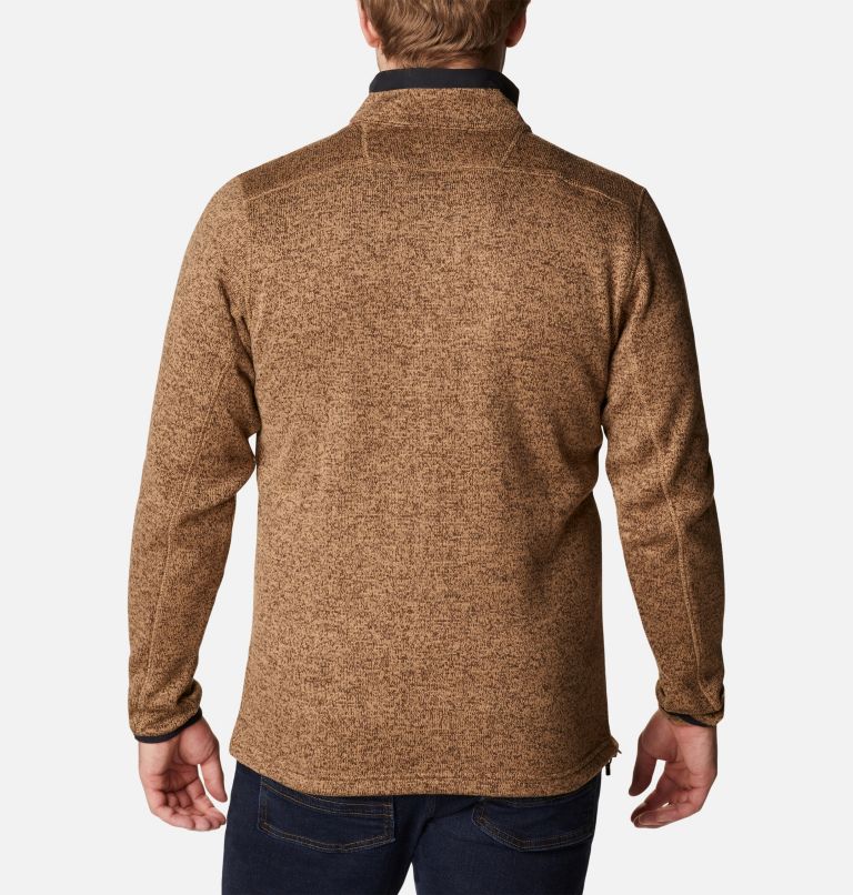 Thumbnail: Men's Sweater Weather Fleece Full Zip Jacket - Tall, Color: Delta Heather, image 2