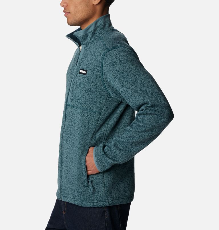 Thumbnail: Men's Sweater Weather Fleece Jacket, Color: Night Wave Heather, image 3