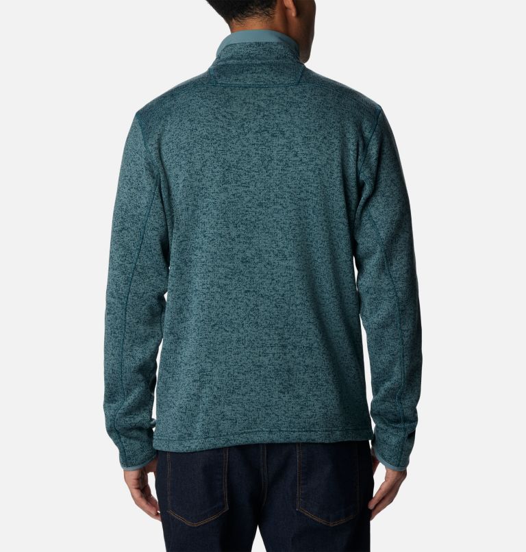 Thumbnail: Men's Sweater Weather Fleece Full Zip Jacket, Color: Night Wave Heather, image 2