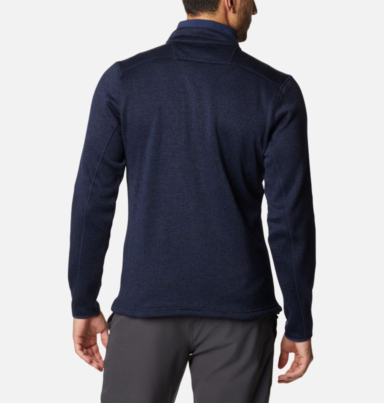 Thumbnail: Men's Sweater Weather Fleece Jacket, Color: Collegiate Navy Heather, image 2