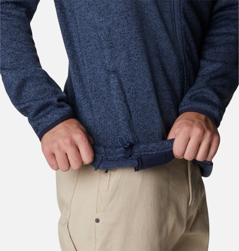 Men's Sweater Weather Fleece Jacket, Color: Dark Mountain Heather, image 6