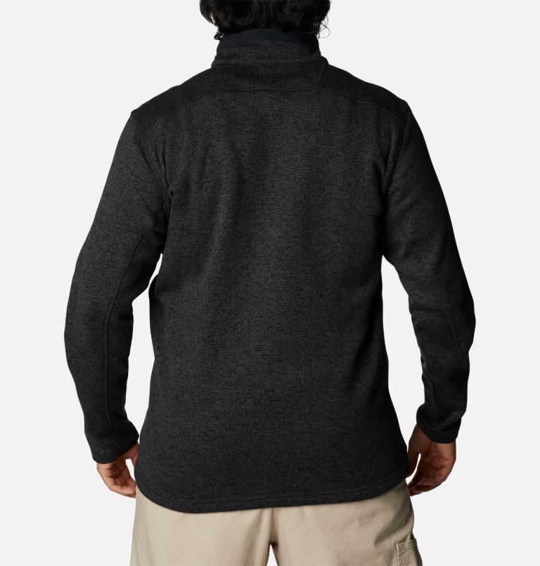 Men's Sweater Weather Full Zip Fleece - Extended Size, Color: Black Heather, image 2