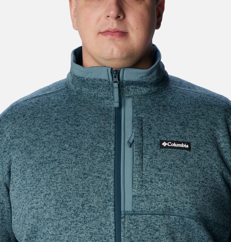 Men's Sweater Weather Fleece Full Zip - Big, Color: Night Wave Heather, image 4