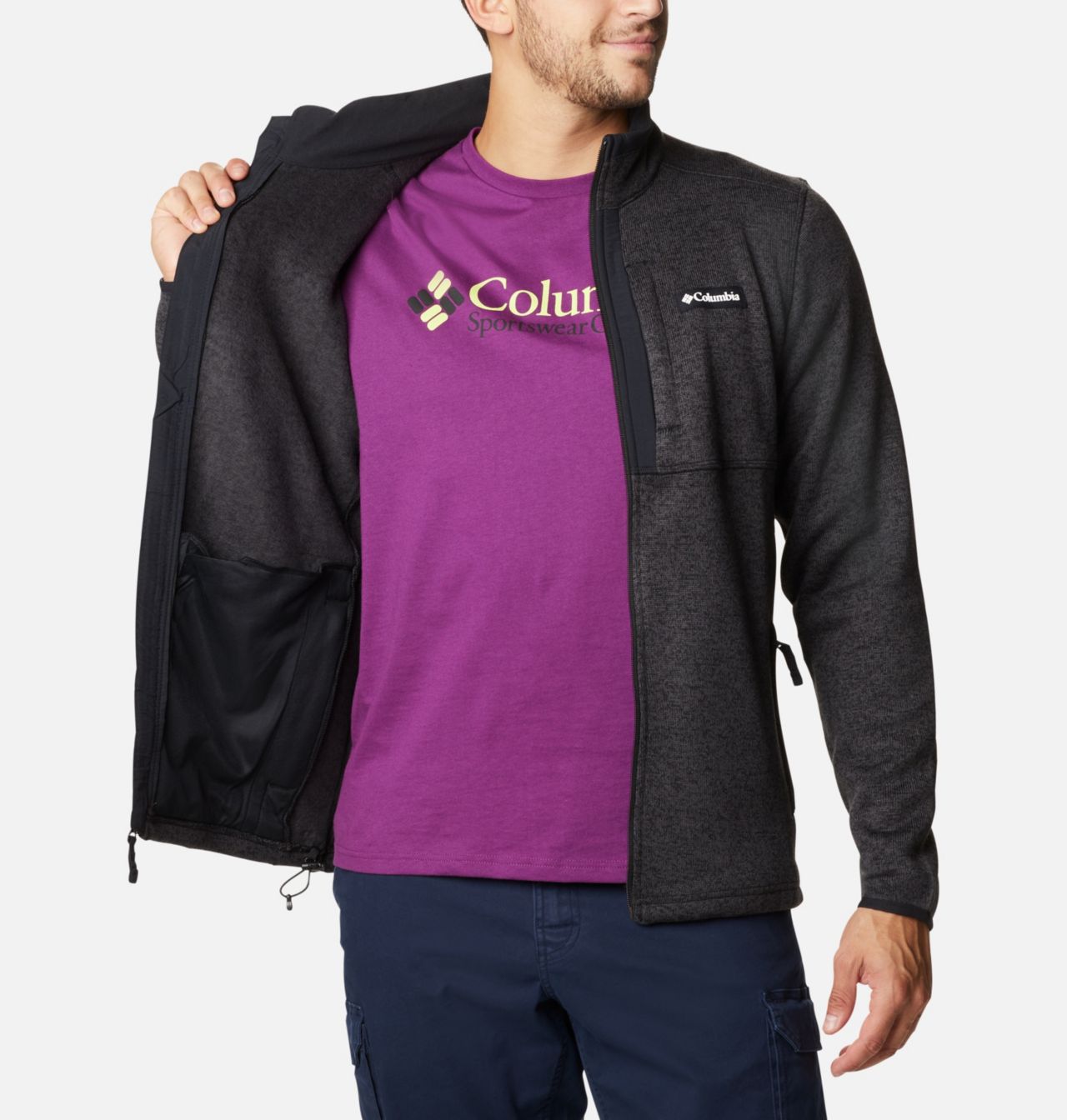 Men's Sweater Weather™ Fleece Full Zip Jacket - Tall 5