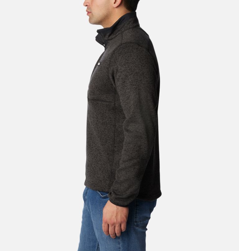 Mens Half Zip Fleece Jacket Winter Long Sleeve Pullover Warm Jumper Sweater  Tops