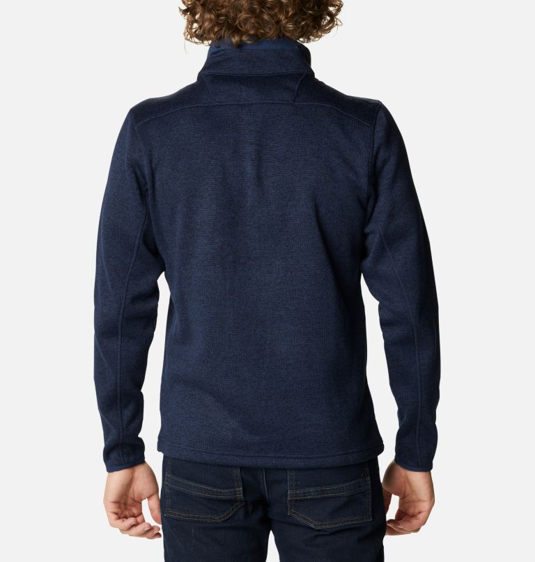 Thumbnail: Chandail à demi-fermeture éclair Sweater Weather pour homme, Color: Collegiate Navy Heather, Collegiate Navy, image 2