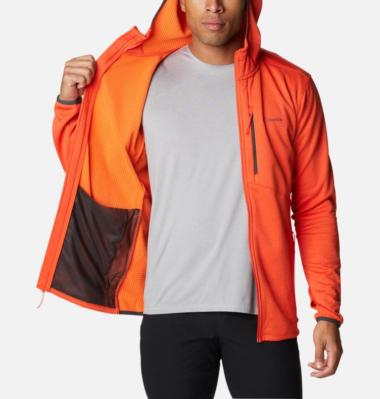 Men's Park View Full Zip Fleece Hoodie, Color: Red Quartz Heather, image 5