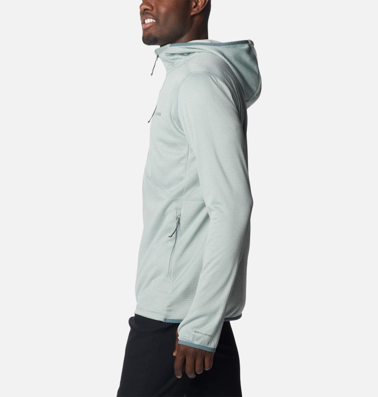 Men's Park View Full Zip Fleece Hoodie, Color: Niagara Heather, image 3