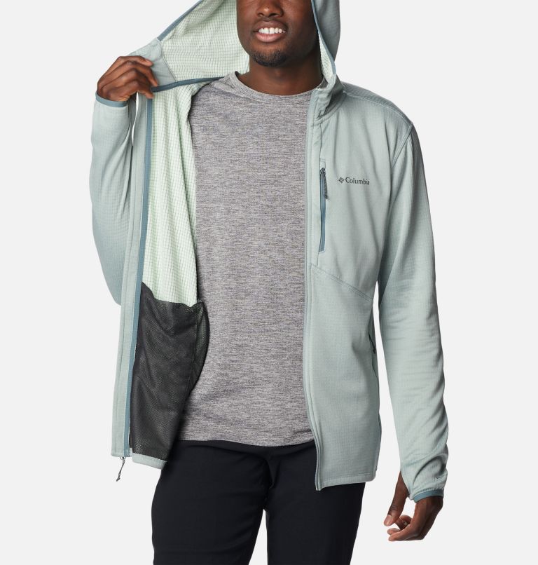 Men's Park View Full Zip Fleece Hoodie, Color: Niagara Heather, image 5