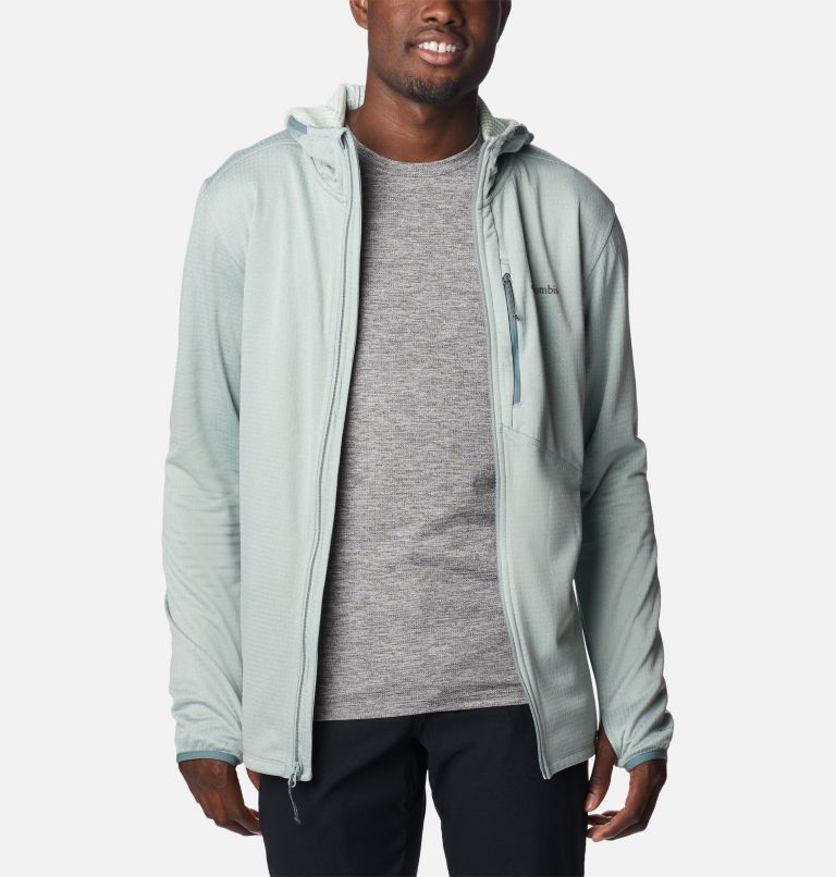 Men's Park View Full Zip Fleece Hoodie, Color: Niagara Heather, image 8