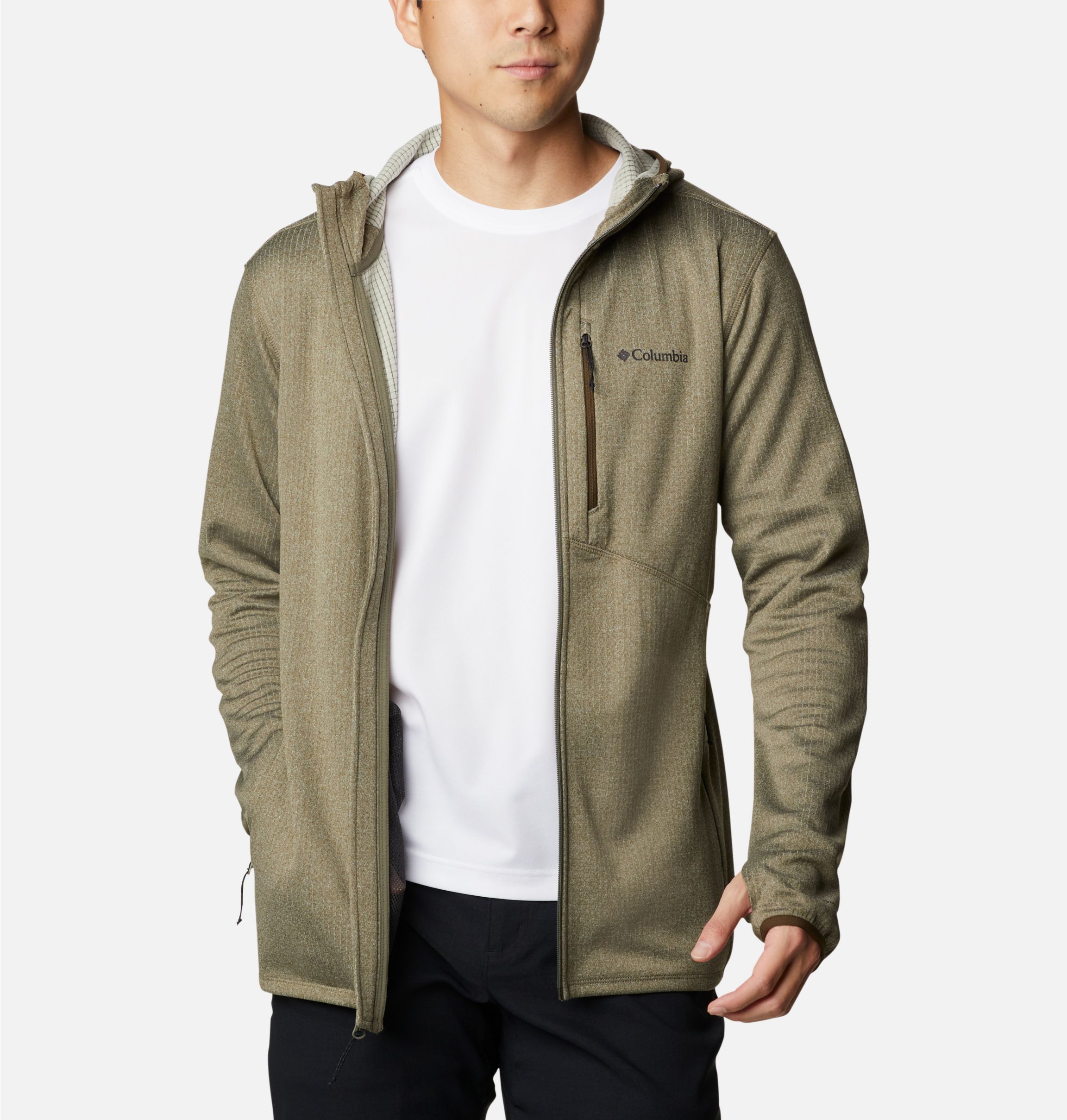 Columbia oak park hybrid full zip hoodie hotsell