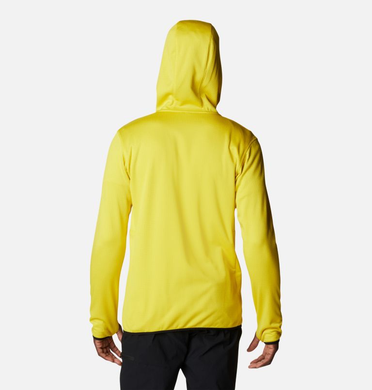 Men's Park View Full Zip Fleece Hoodie, Color: Laser Lemon Heather, image 2