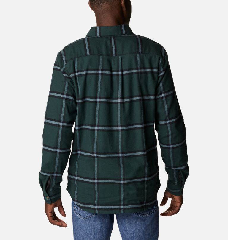 Cornell Woods Fleece Lined Flannel | 371 | L, Color: Spruce Windowpane, image 2