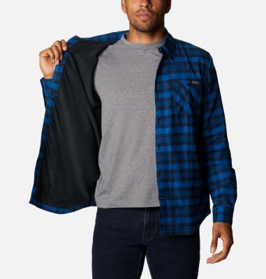 columbia flannel lined shirt