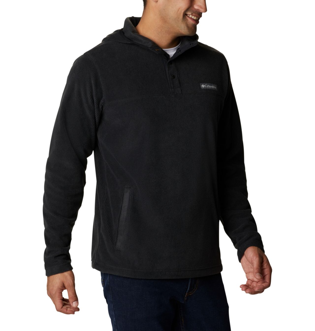 Men's Steens Mountain™ Novelty Half Snap Fleece Hoodie 5