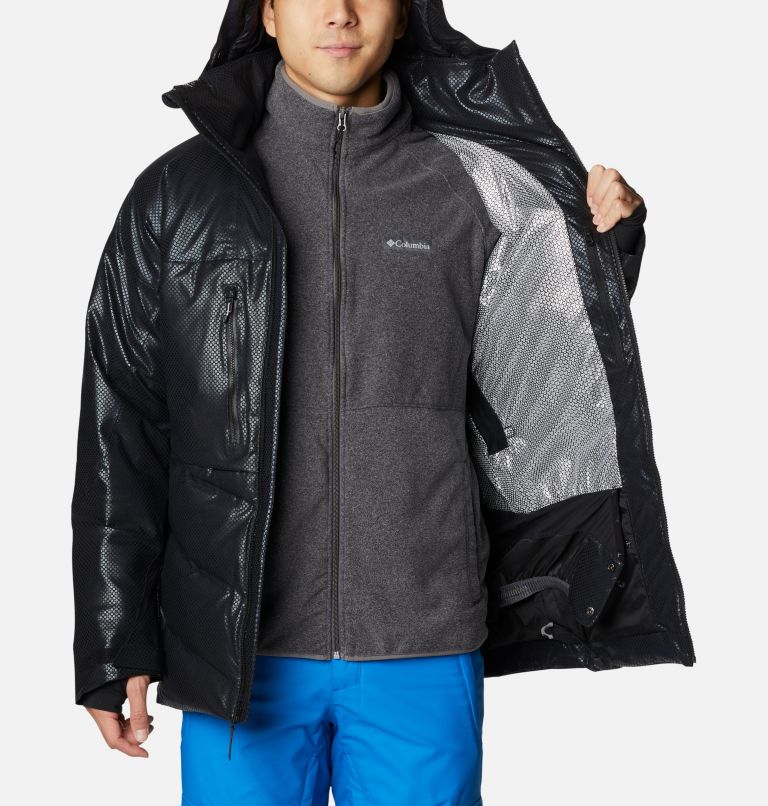 Thumbnail: Men's Powder Keg Black Dot Waterproof Down Ski Jacket, Color: Black, image 5